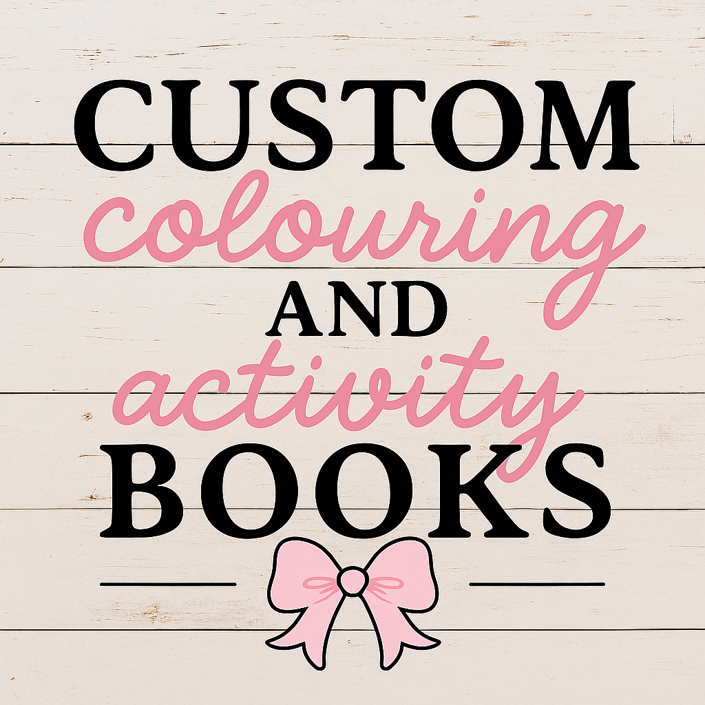Custom Colouring and Activity Books