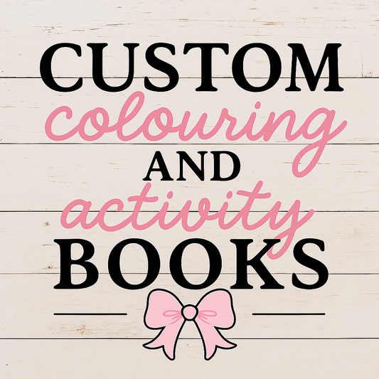 Custom Colouring and Activity Books