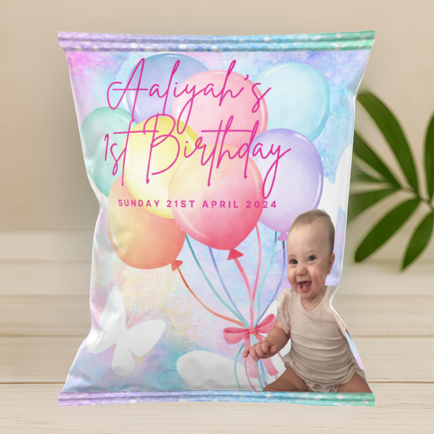 Pastel Butterfly Chip Packet