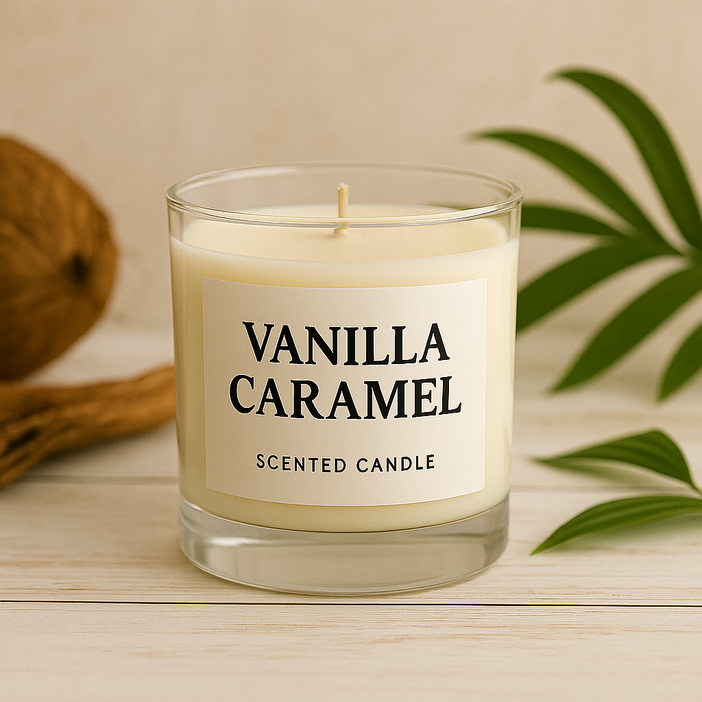 Vanilla Caramel Scented Candle