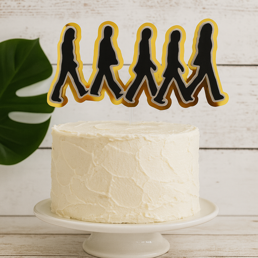 Abbey Road Silhouette Cake Topper