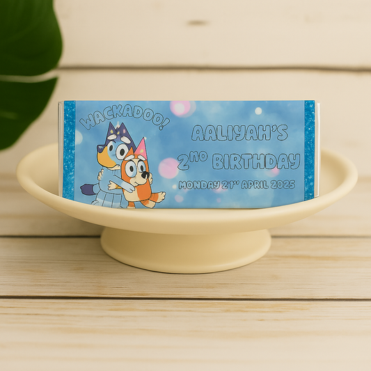 Bluey and Bingo Chocolate Bar