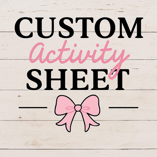 Custom Activity Sheet