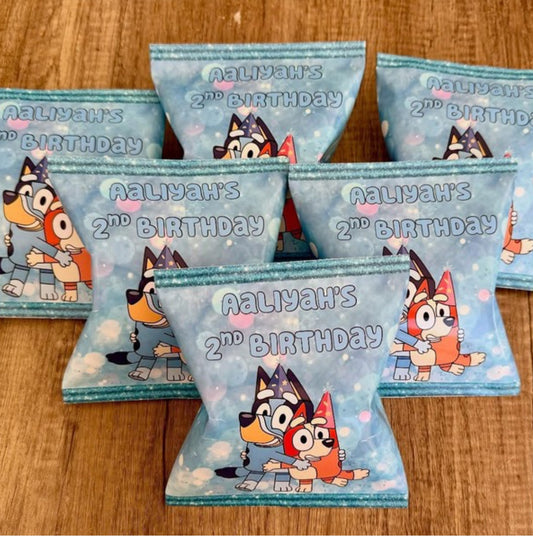 Personalised Bluey Chip Packets
