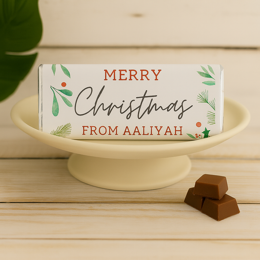 Simple Christmas Chocolate Bars