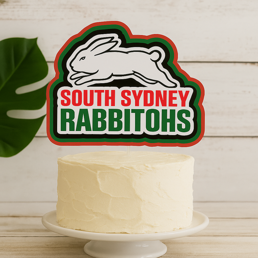 South Sydney Rabbitohs Logo Cake Topper