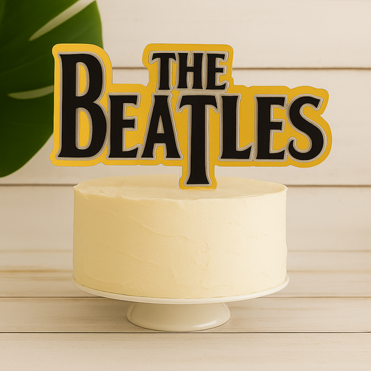 The Beatles Logo Cake Topper