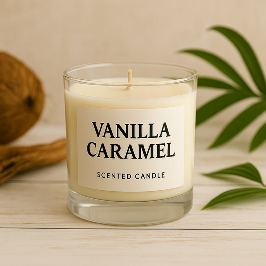 Vanilla Caramel Scented Candle