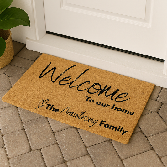 Welcome to Our Home Coir Mat