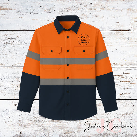 Workwear Hi-Visibility Long Sleeve Reflective Shirts